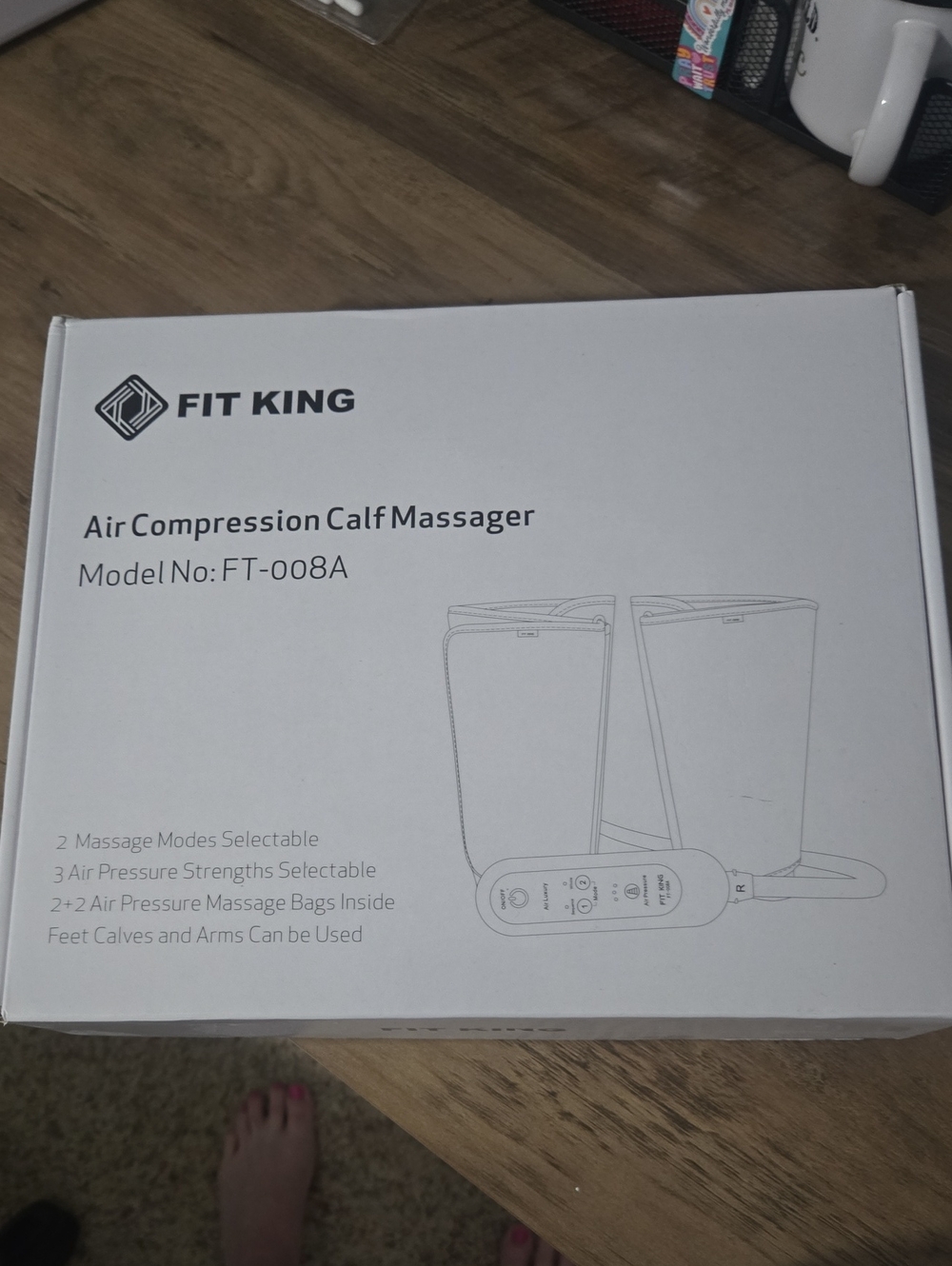 Fit King White Air Compression Calf Massager - FT-008A - New!!